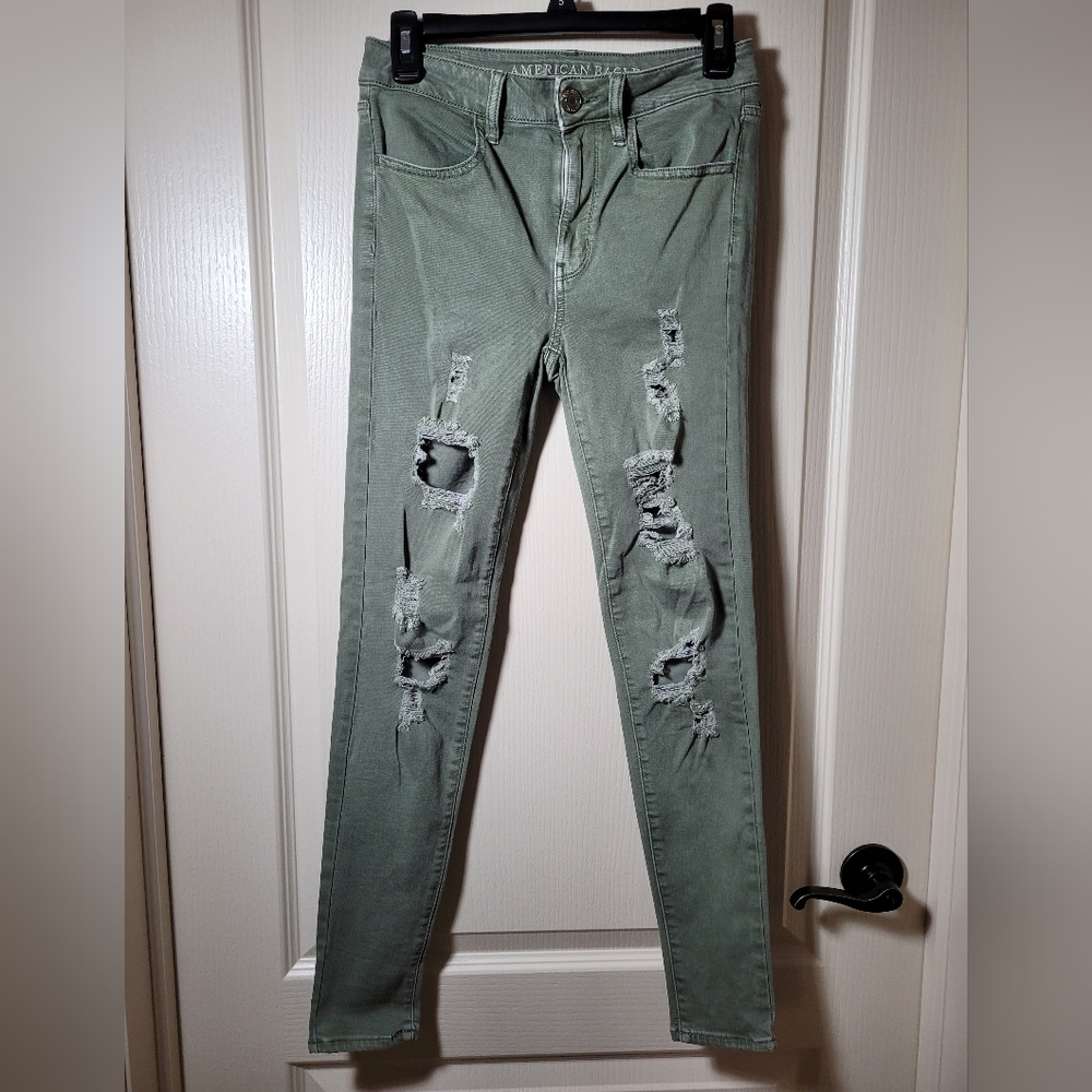 AMERICAN EAGLE OUTFITTERS Women's Super Stretch High Rise Jeans Jeggings Size 6